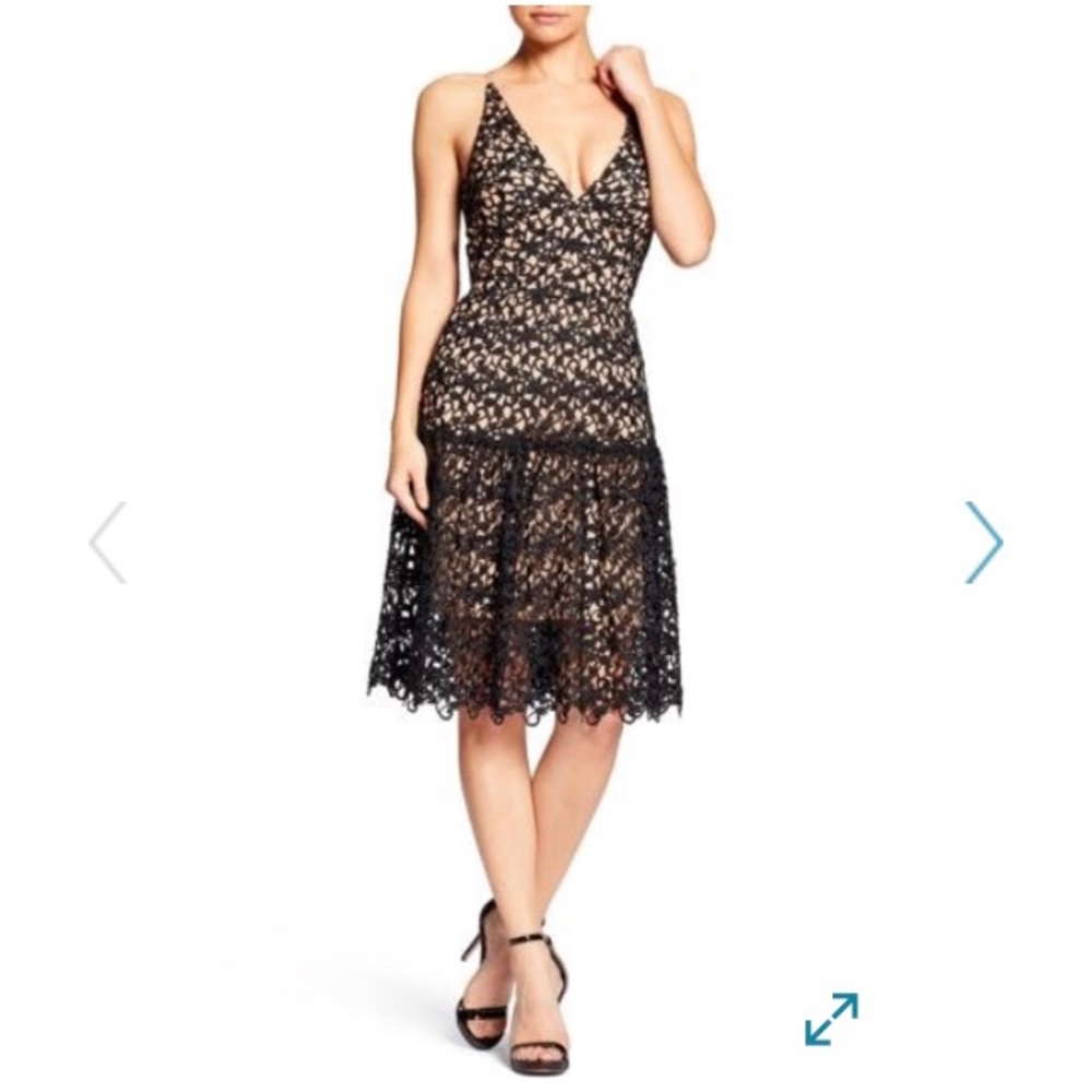 Dress the Population Lily dress in black lace xs